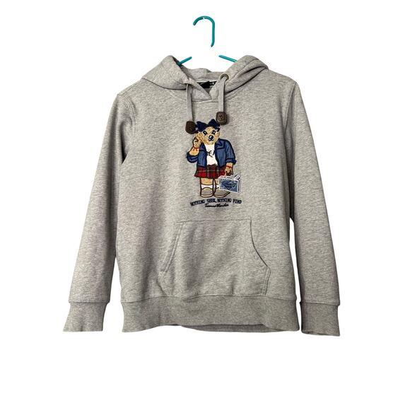 Teonie Wonder Kids Embroidered Teddy Bear Hoodie - Picture 1 of 6